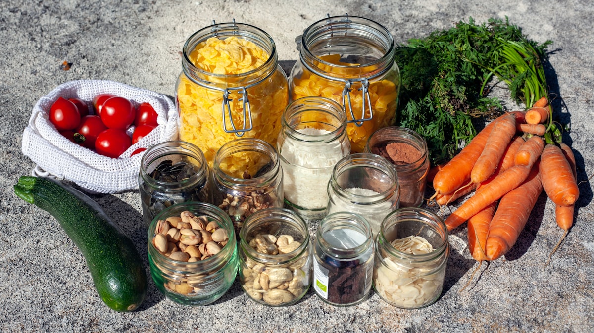Frutas y verduras orgánicas frescas